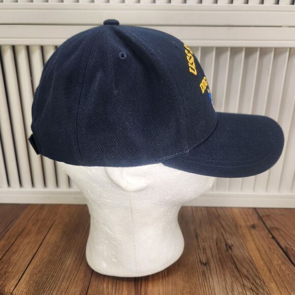 USS Sterett DDG 104 Hat Cap Strap Back Blue Navy Embroidered Mens Boat Ship Sea - Picture 4 of 10